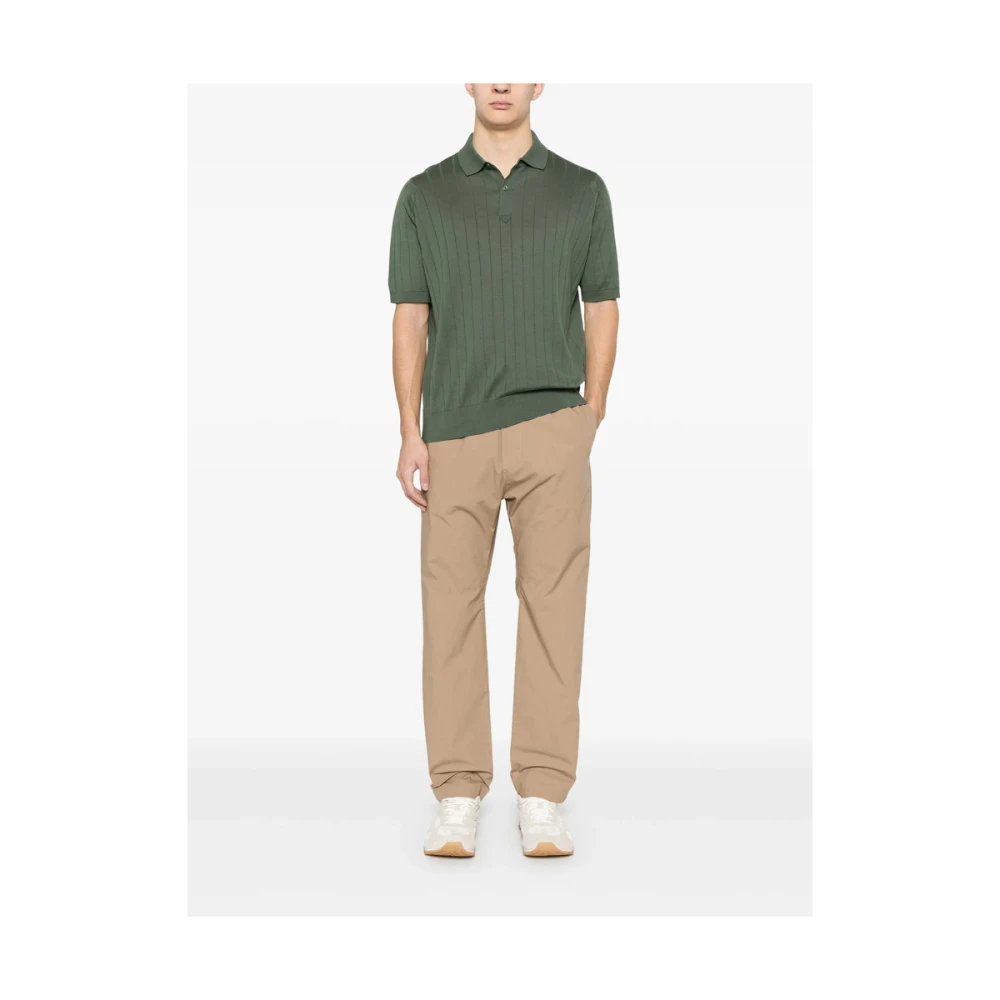 John Smedley Fern Green Polo Sweater Green Heren