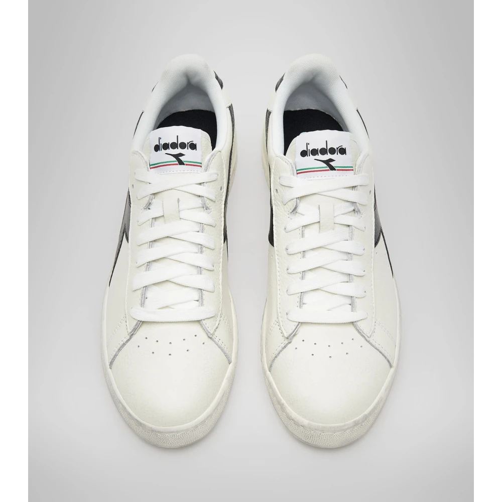 Diadora Game L Raw Cut Läder Sneakers White, Herr