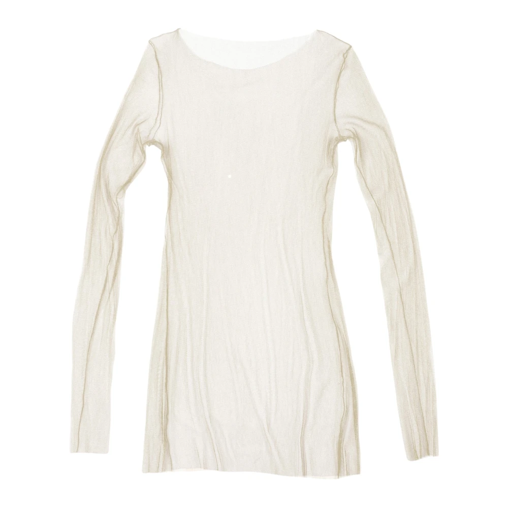 Cortana Vrouw Beige Tops Dames, 2XS, Nylon, T De Tul Top