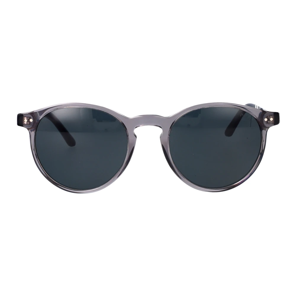 Polo Ralph Lauren , Shiny Transparent Grey Sunglasses Dark Grey lenses, PH4236 631887, Mojo Glasses - Image 3