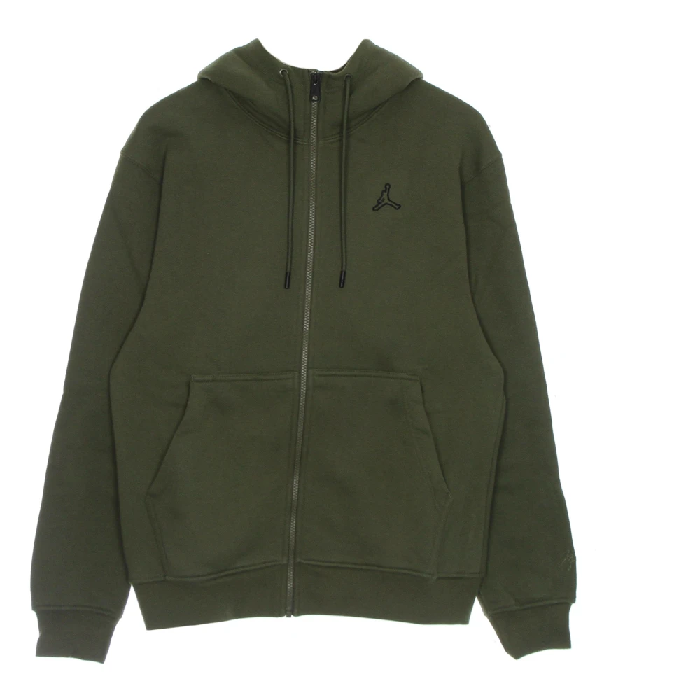 Jordan Essentials Fleece Full-zip Hoodie Olive Green Heren