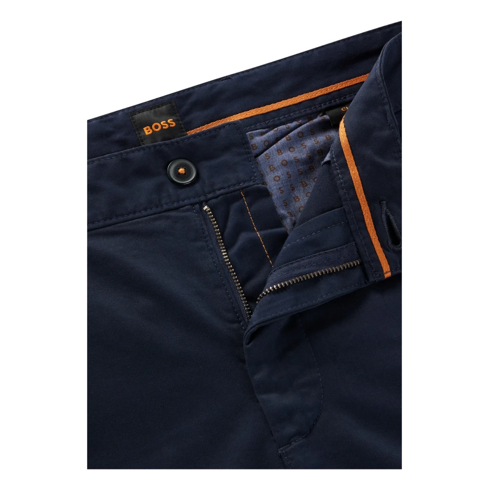 Hugo Boss Oranje Slim Fit Chino Broek Blue Heren