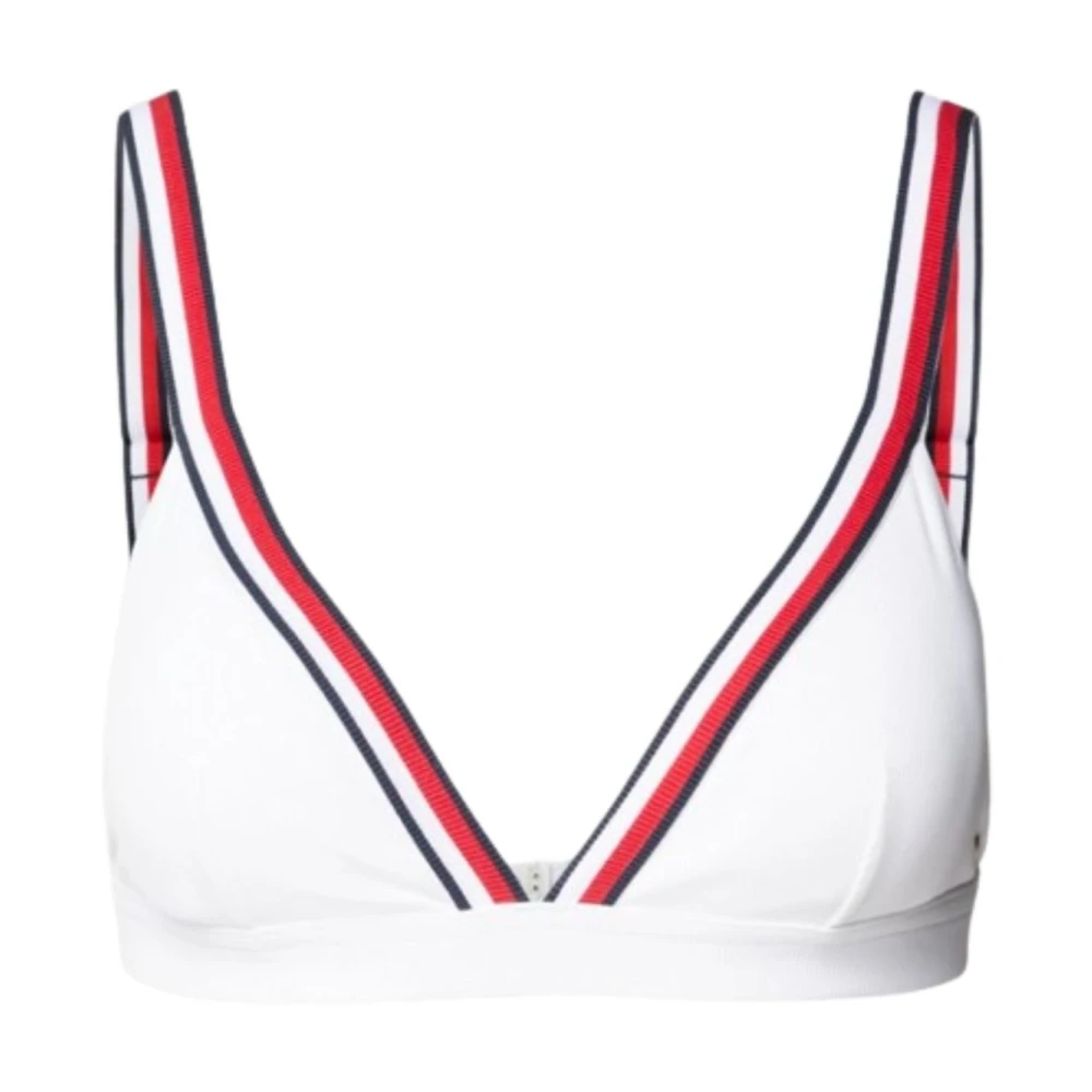Tommy Hilfiger Driehoek Bikini Top voor Vrouwen White Dames