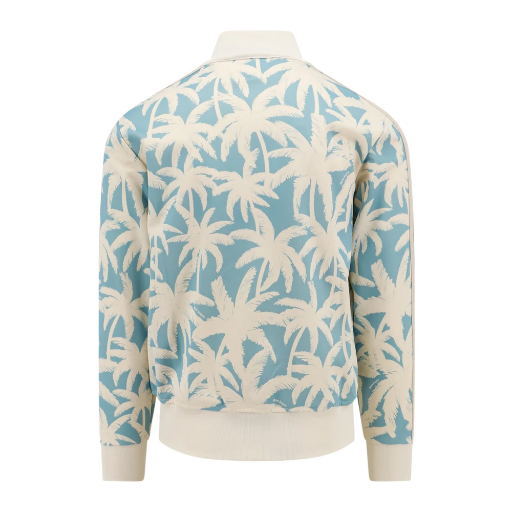 Palm Angels Sweatshirt met Palms Print Blue Heren