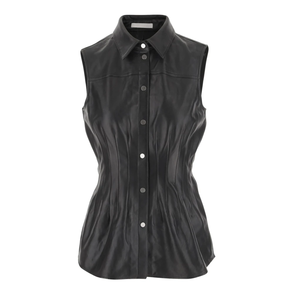 Helmut Lang Zwart Overhemd Stijlvol Modern Mode Black Dames