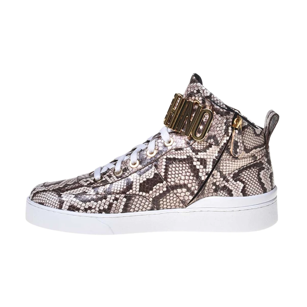 Snake print sale high top sneakers