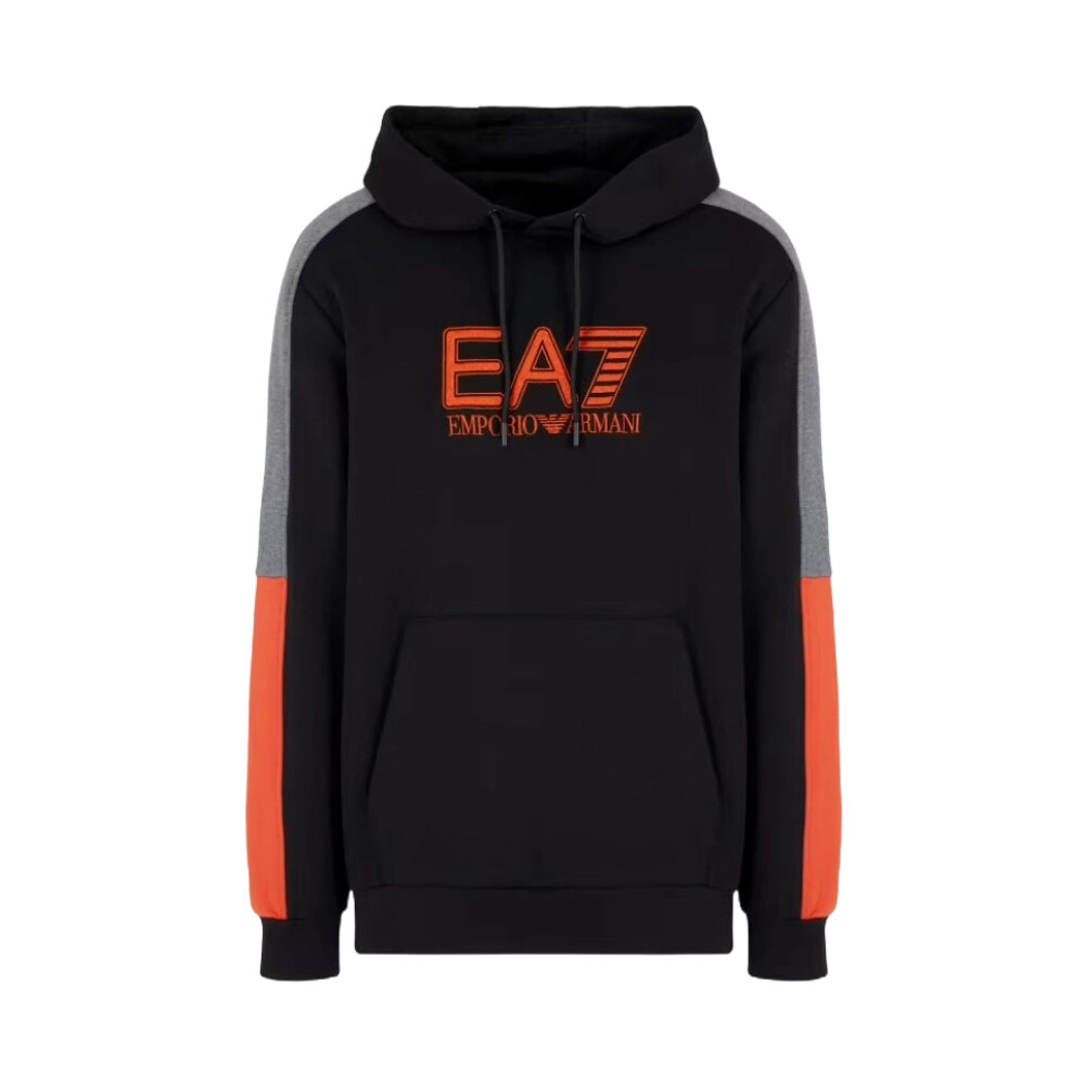 Orange armani hoodie on sale