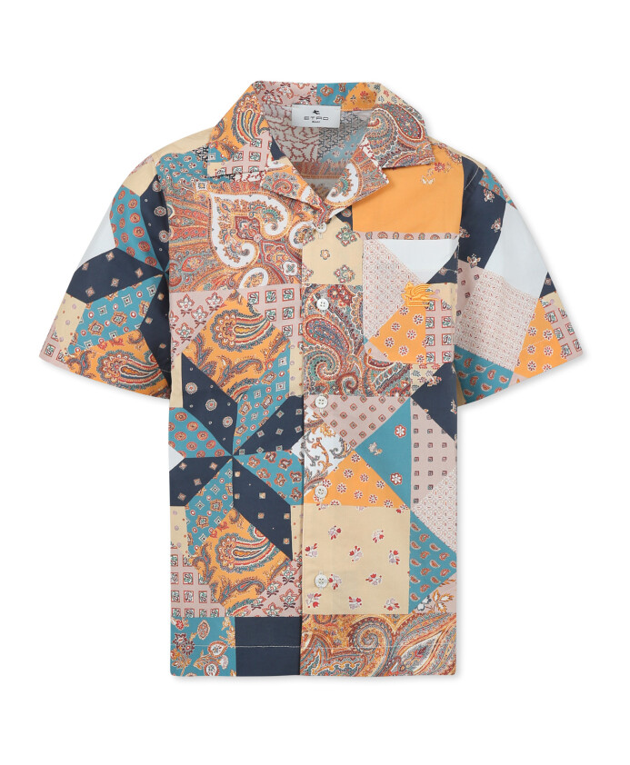 paisley-print-korte-mouwen-katoenen-overhemd