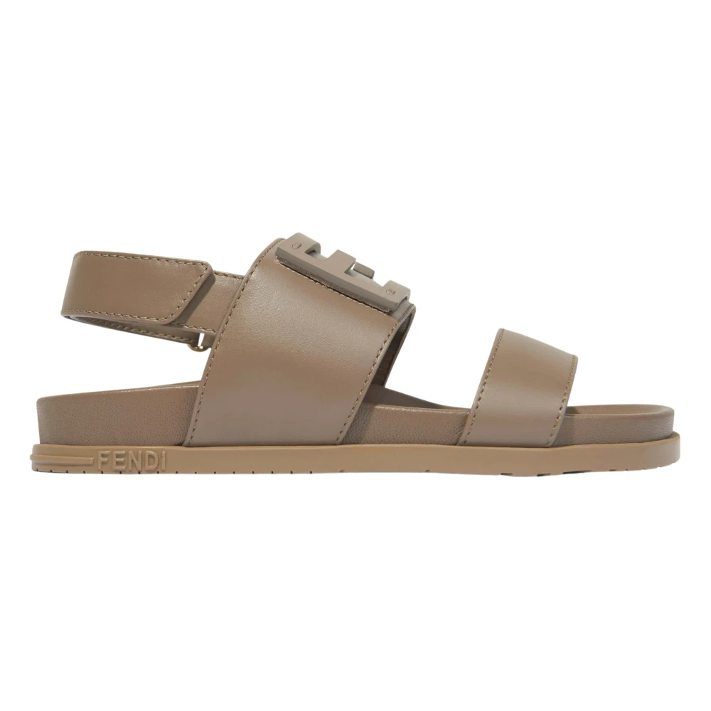 Fendi Boys Beige Logo Sandals - Kids Sandals - 33 Eu - Kids
