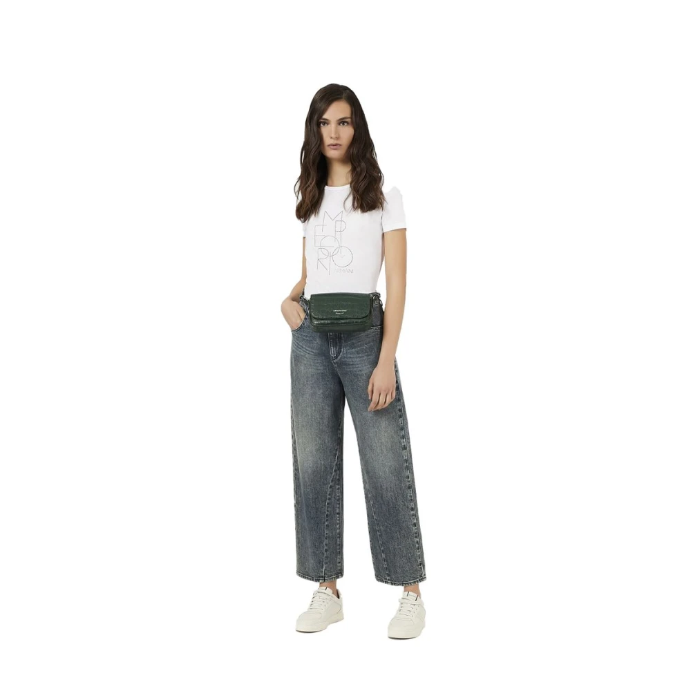 Emporio Armani Korte Mouw T-shirt White Dames