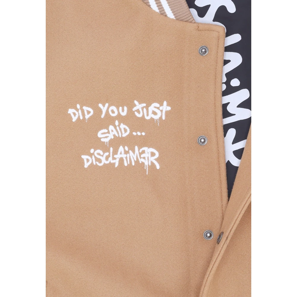 Disclaimer Gewatteerde College Bomberjack Kameel Brown Heren