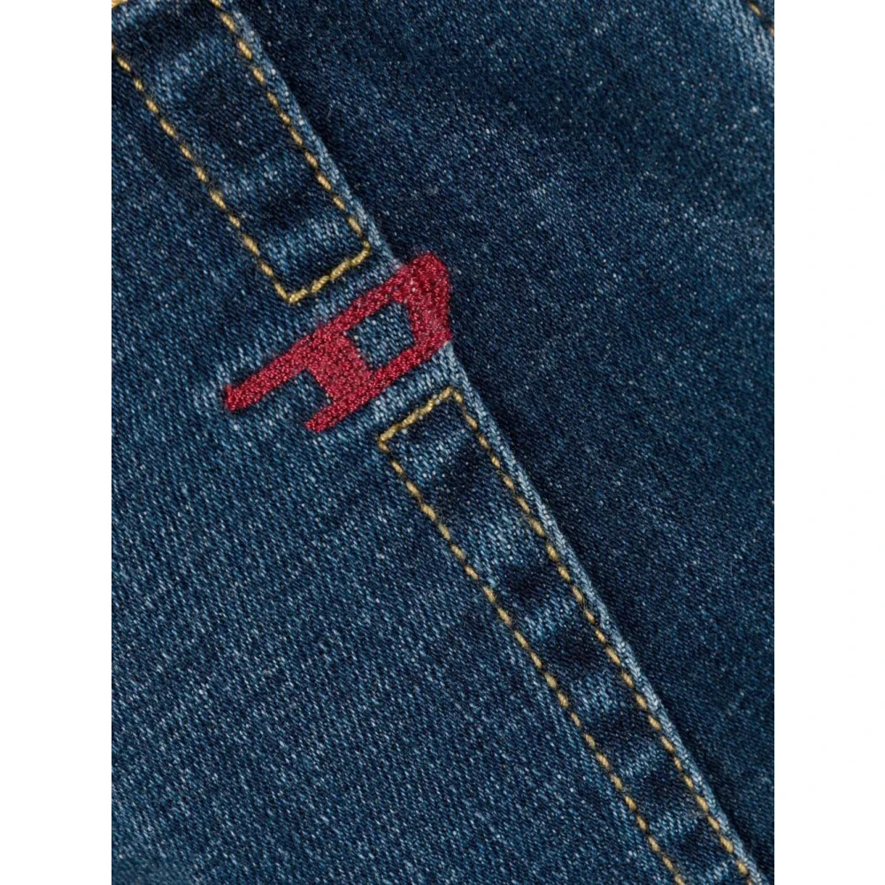 Diesel Casual Blauwe Straight Jeans Blue Heren