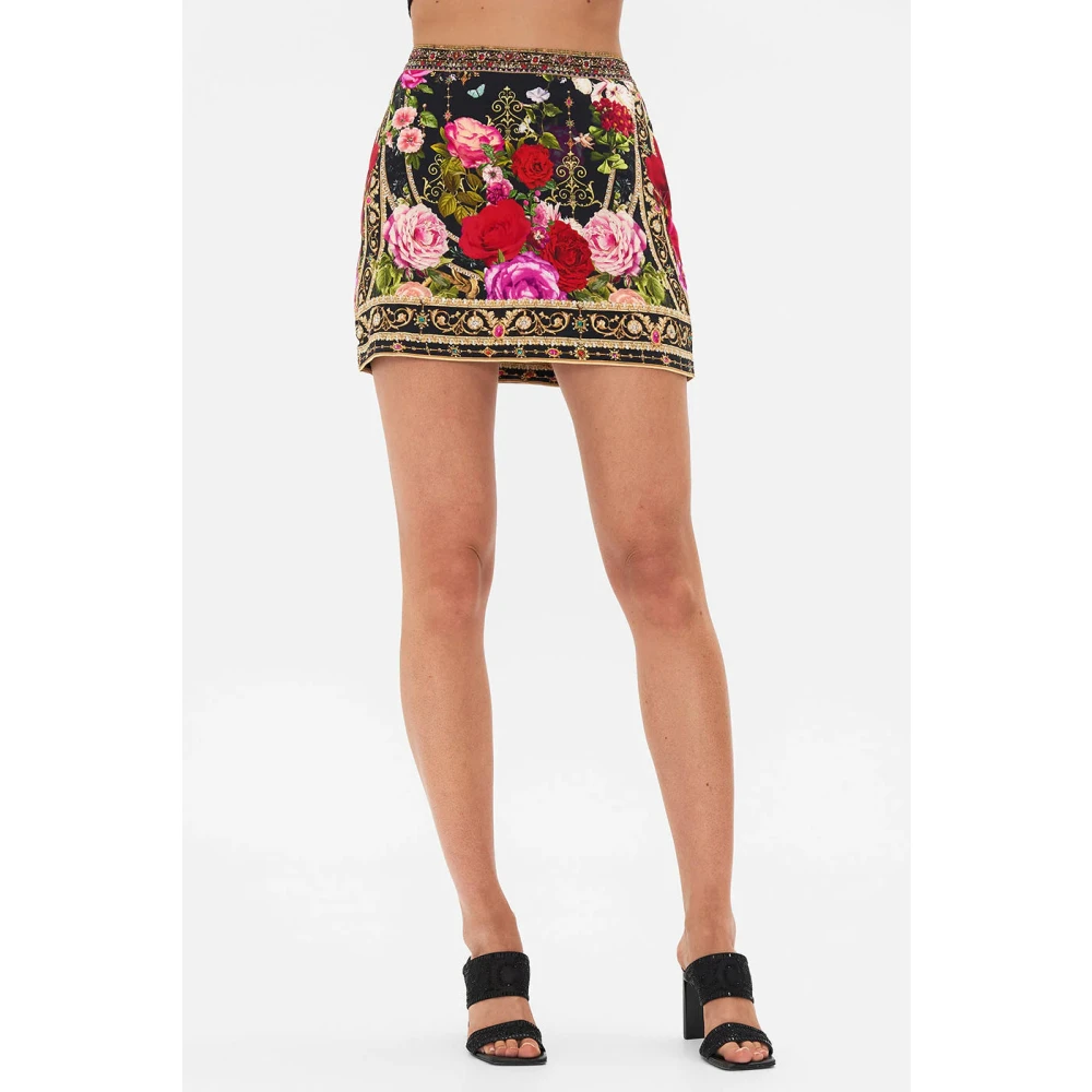 Camilla Romantische Zijden Mini Rok Reservation For Love Multicolor Dames