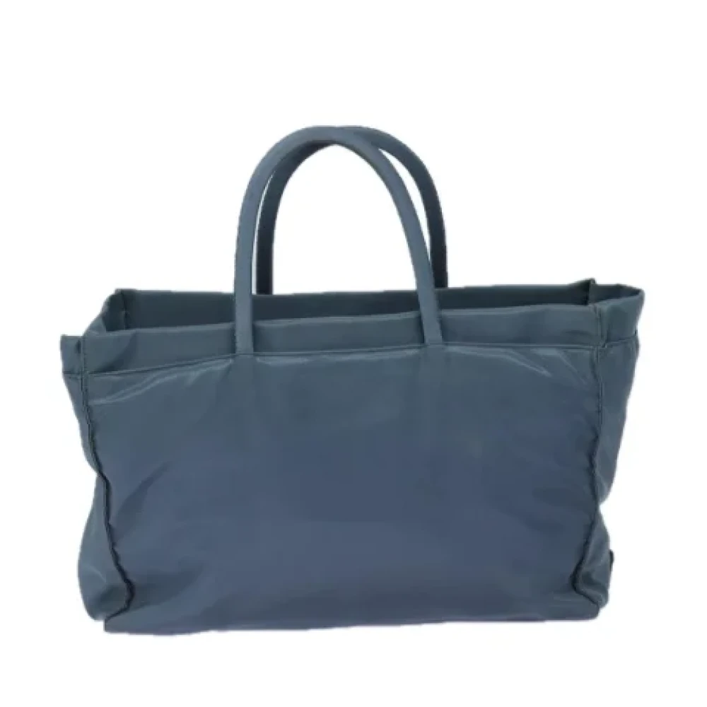 Prada Vintage Pre-owned Nylon totes Blue Dames