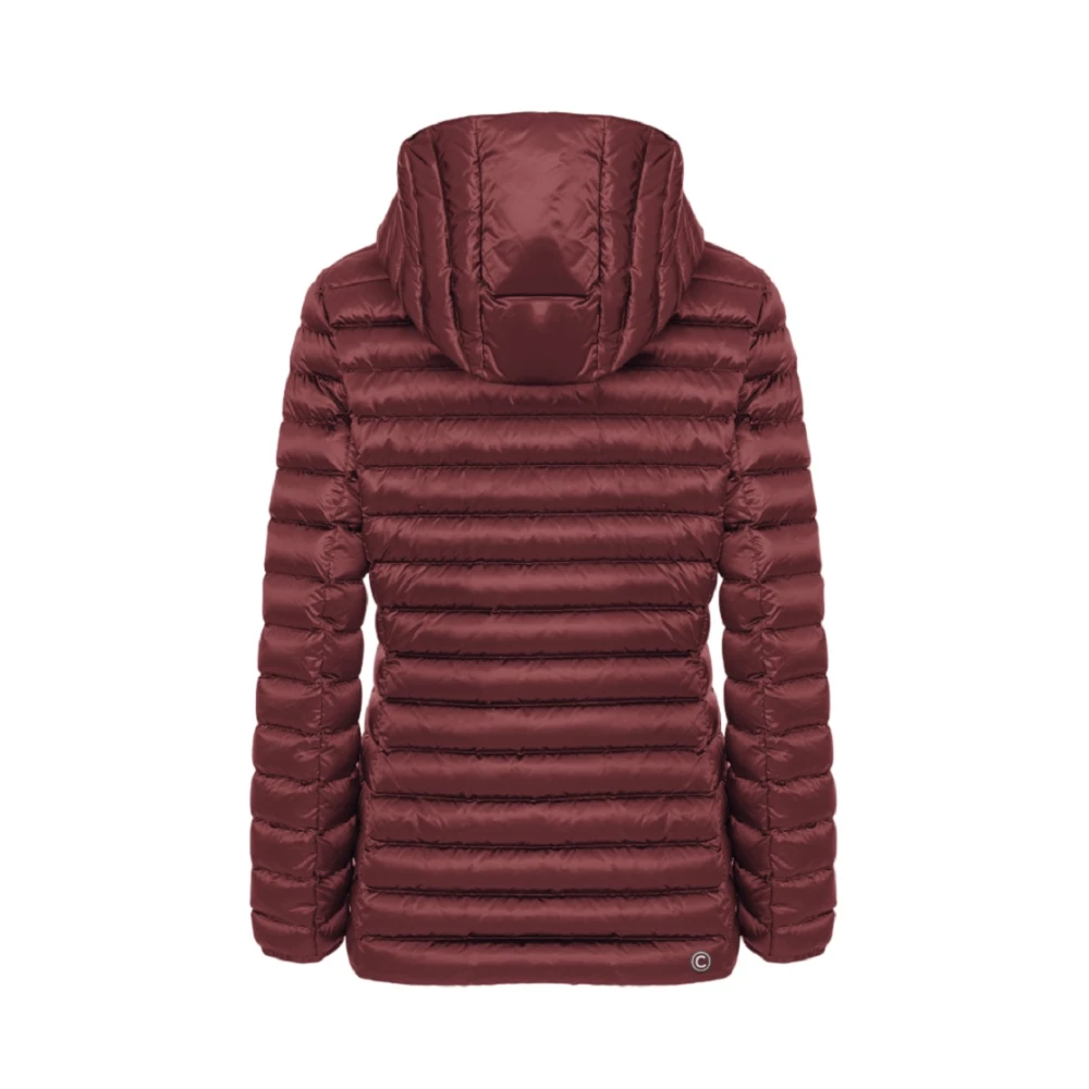 Colmar Bordeaux Iridescent Donsjas Aw24 Red Dames