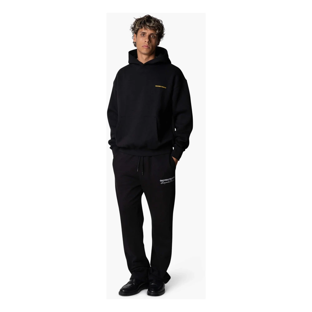 Quotrell Angel Hoodie Heren Zwart Geel Black Heren
