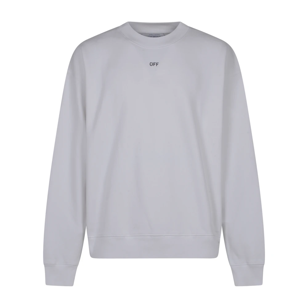 Off White Witte Sweater Stamp Tee White Heren