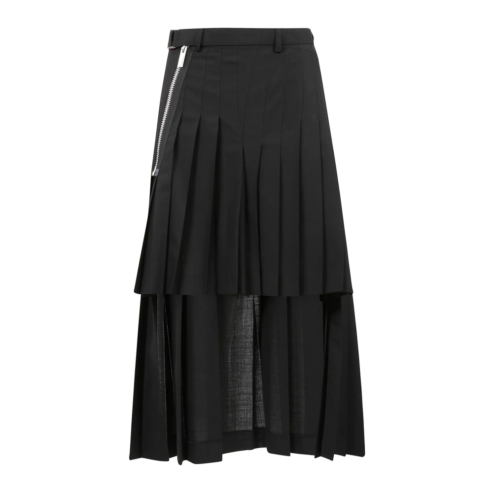 Sacai Elegante Pencilrok Black Dames