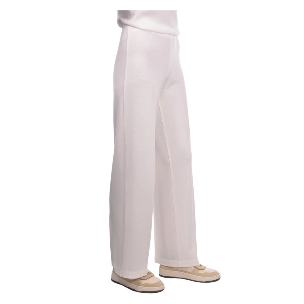 Gran Sasso Wijde broek White Dames
