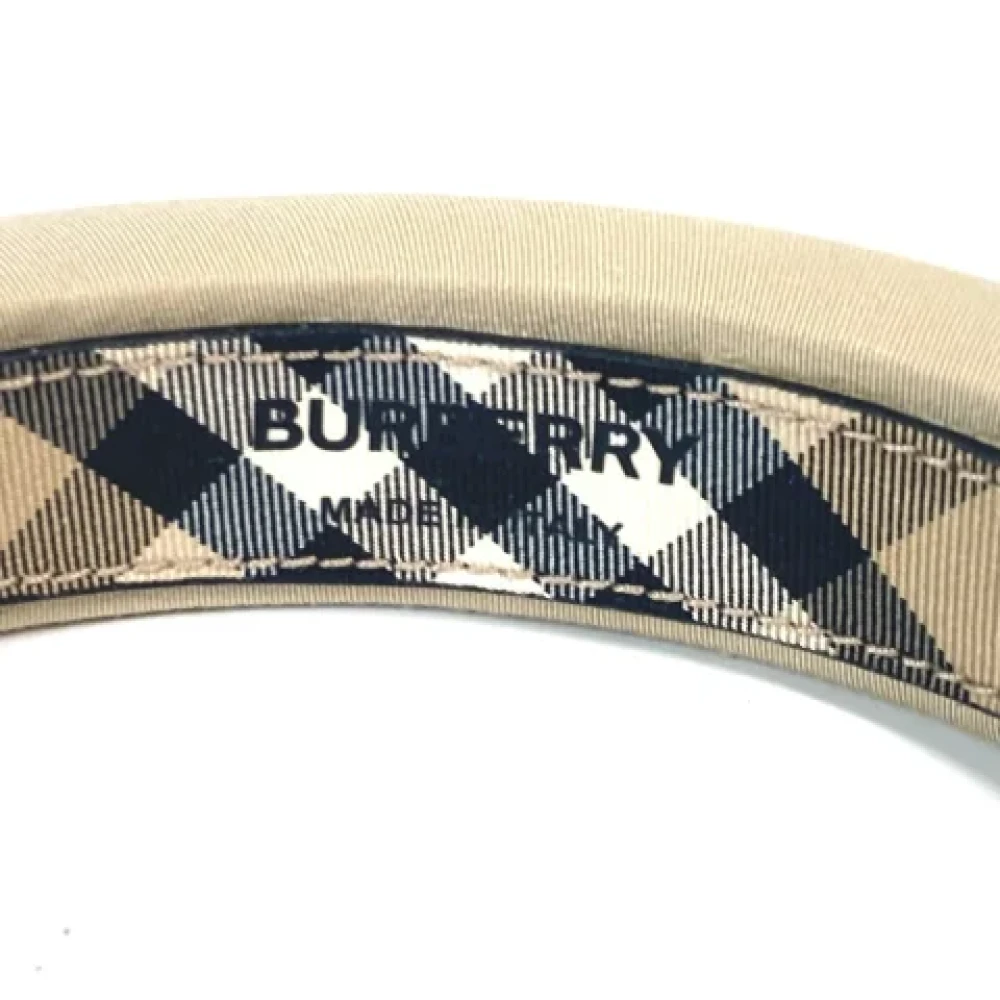 Burberry Vintage Pre-owned Canvas hair-accessories Beige Dames
