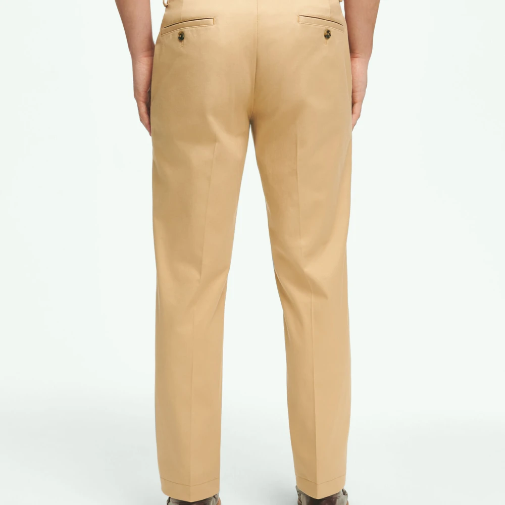 Brooks Brothers Slim Fit Stretch Cotton Advantage Chinos Beige Heren