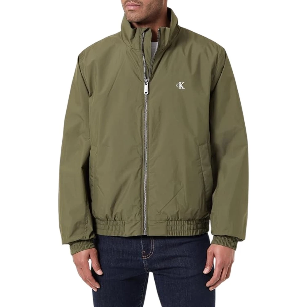 Calvin Klein Men's Green Bomber Jackets, Xs, Ripstop Padded Bomber Jacket