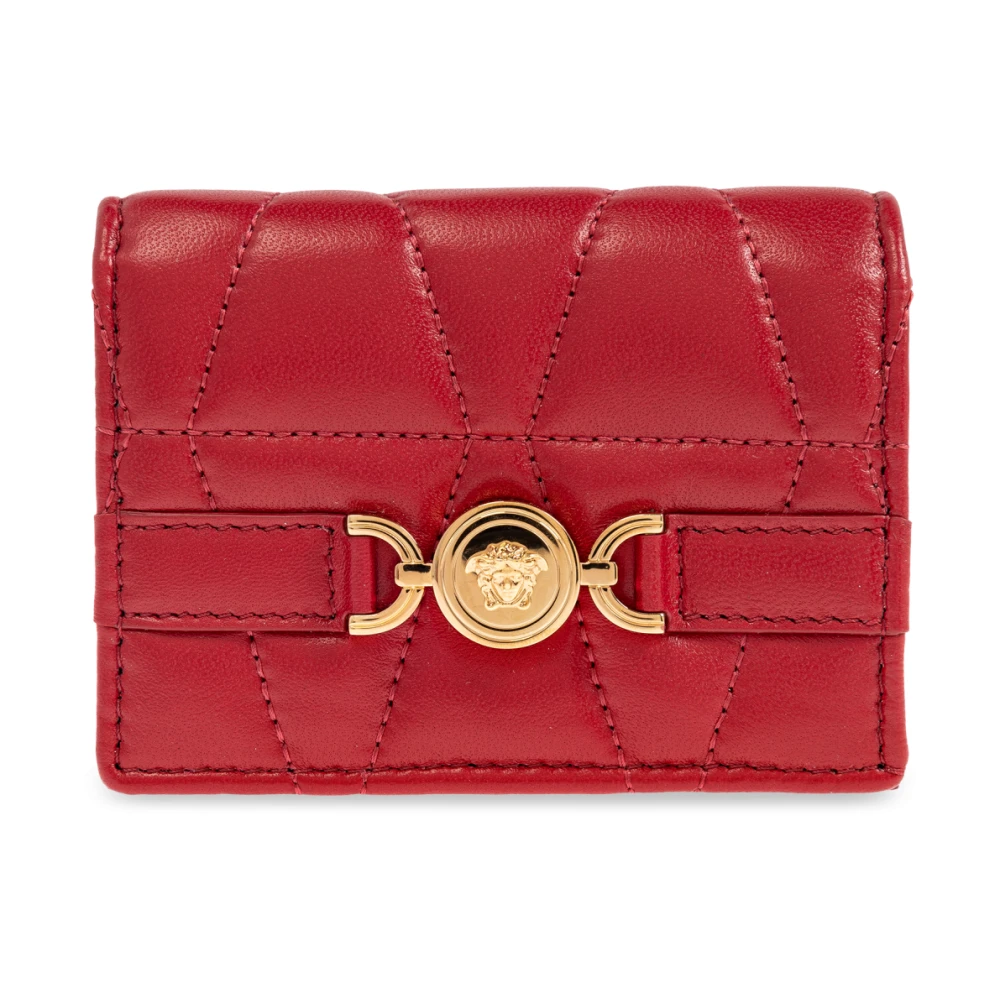 Versace Leren portemonnee Red Dames