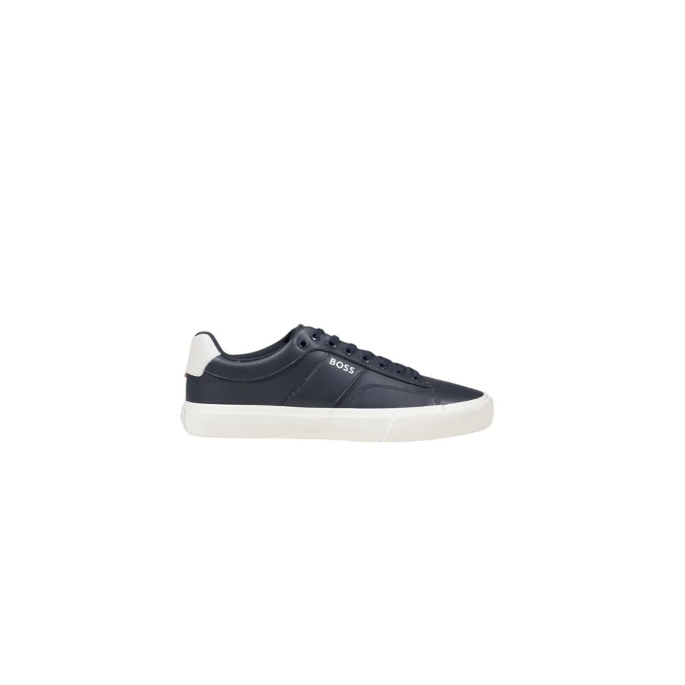Hugo Men's Blue Leather Trainers - Sneakers - 5 Uk - Shoes