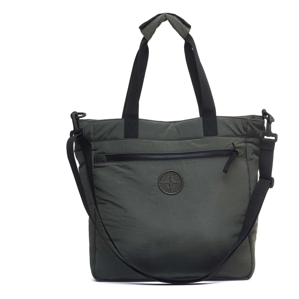 Stone Island Groene Handtas Aw24 Stijlvol Ontwerp Green Heren