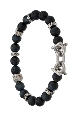 Round Bead Gancini Bracelet