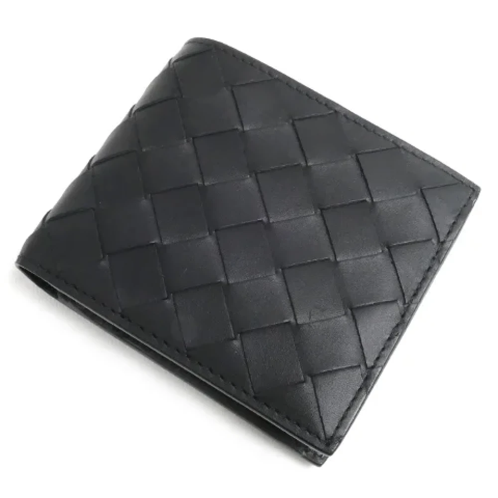 Bottega Veneta Vintage Pre-owned Leather wallets Black Heren
