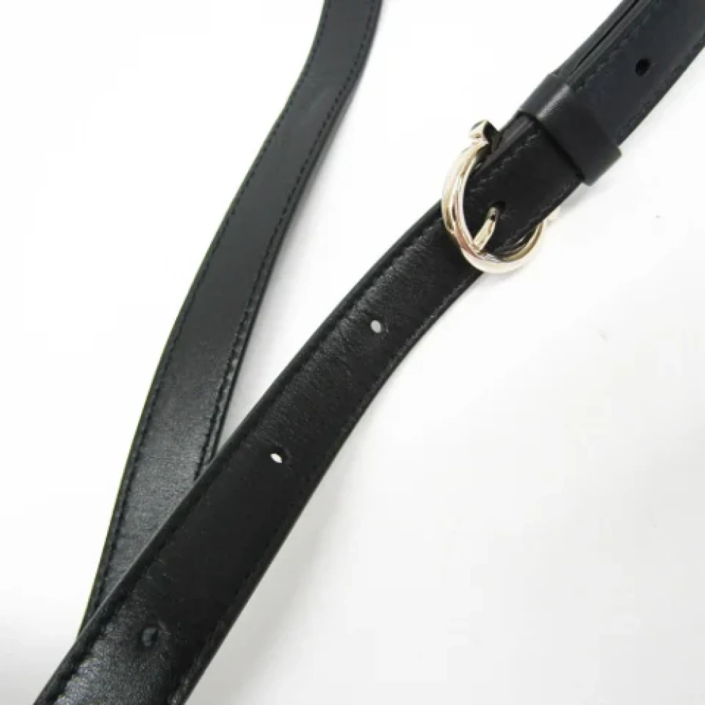 Salvatore Ferragamo Pre-owned Leather shoulder-bags Black Dames