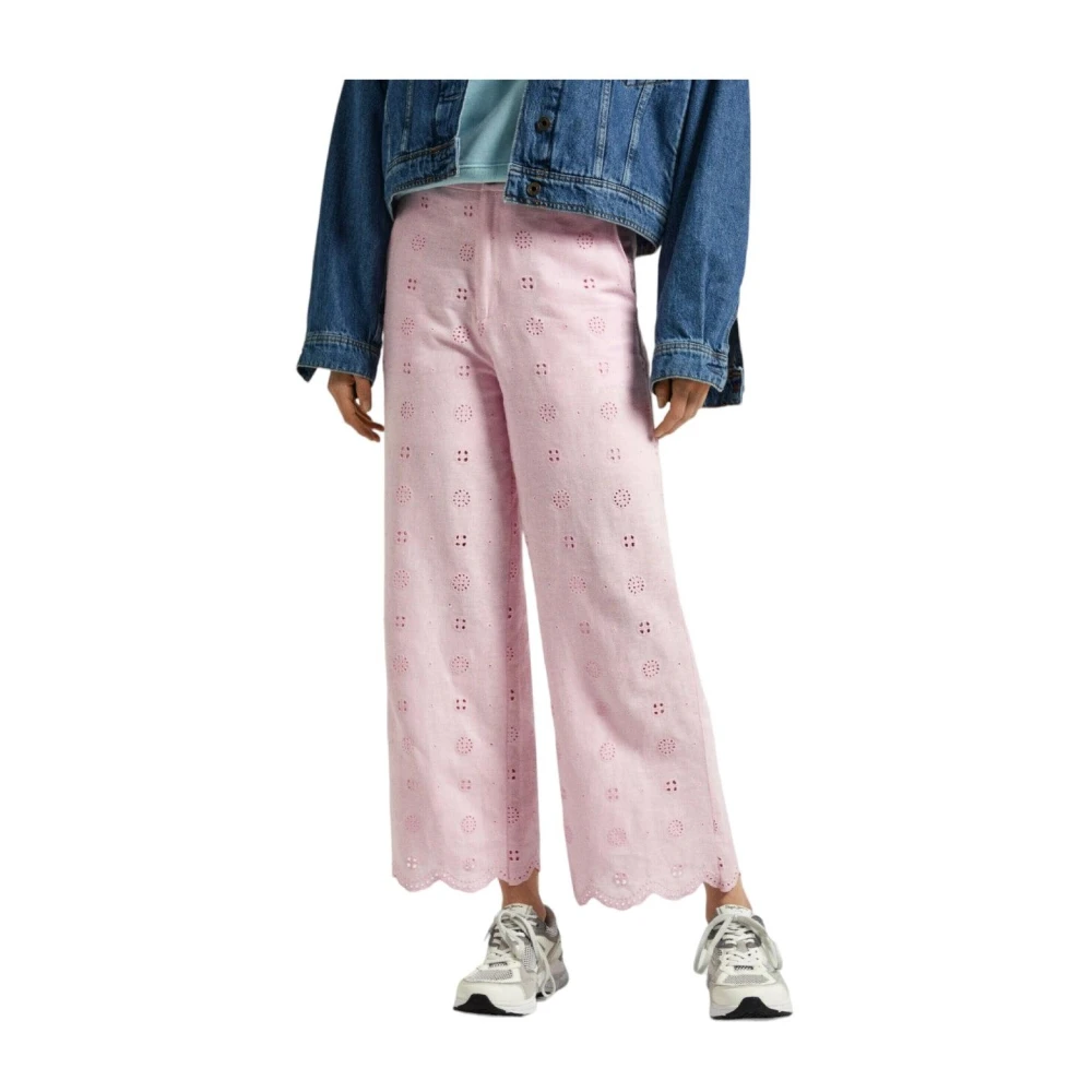 Pepe Jeans Pastelroze Dory Broek Pink Dames