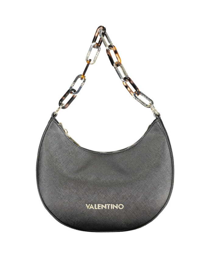 zwarte-polyethyleen-handtas-met-afneembare-ketting