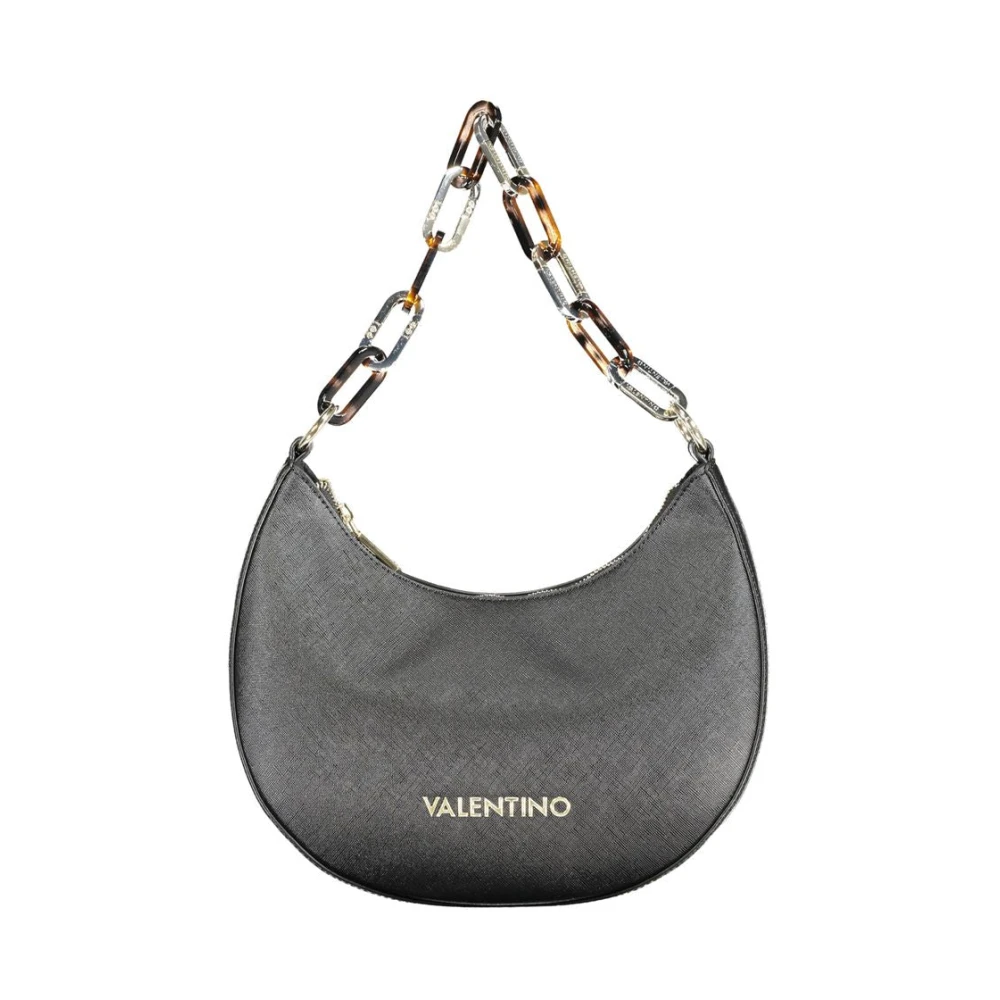 Valentino By Mario Valentino Women's Black Polyethylene Handbag With Removable Chain