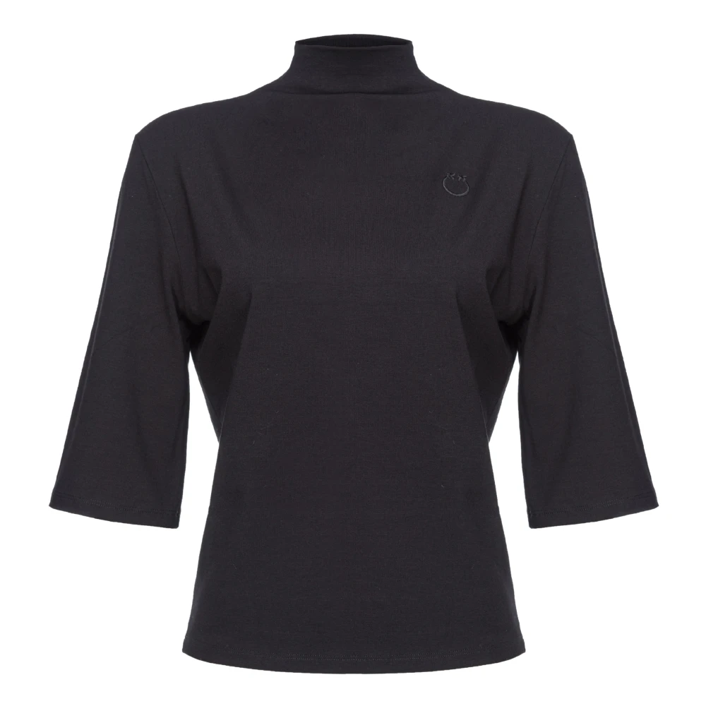 pinko Zwarte T-shirts en Polos Black Dames