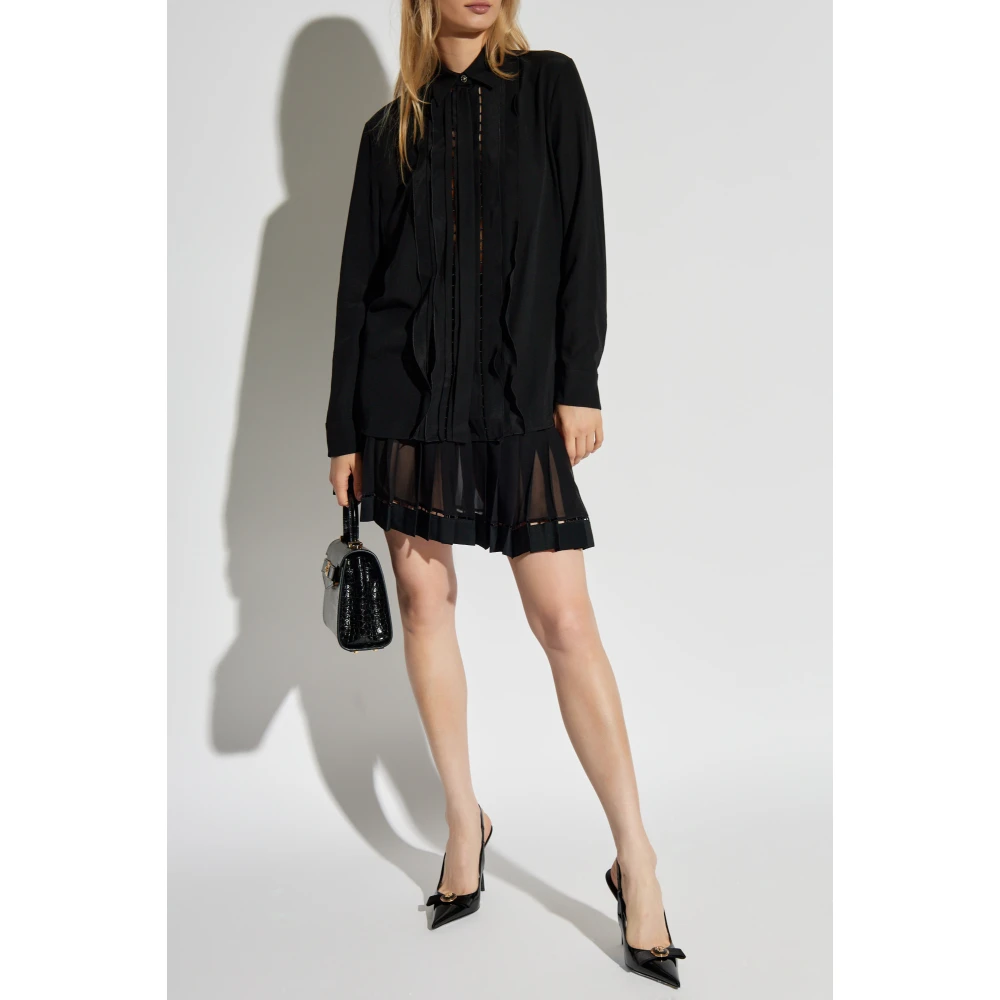 Versace Geplooide rok Black Dames