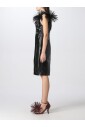robe-en-cuir-vert-a-franges