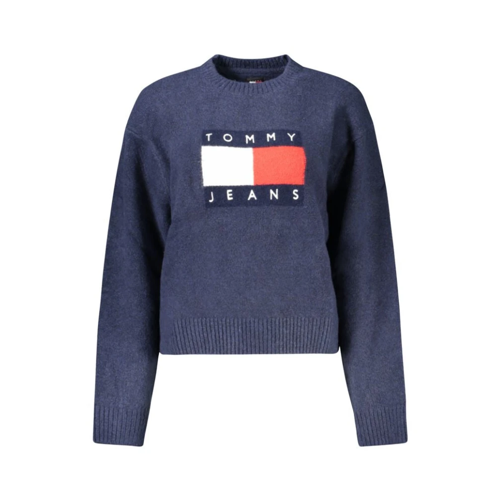 Tommy Hilfiger Blauwe Wollen Trui Blue Dames