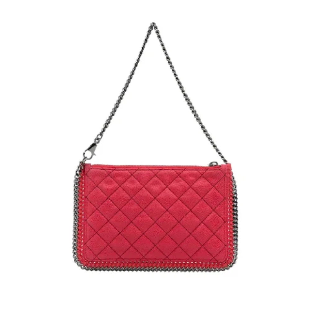 Stella McCartney Pre-owned Canvas shoulder-bags Red Dames