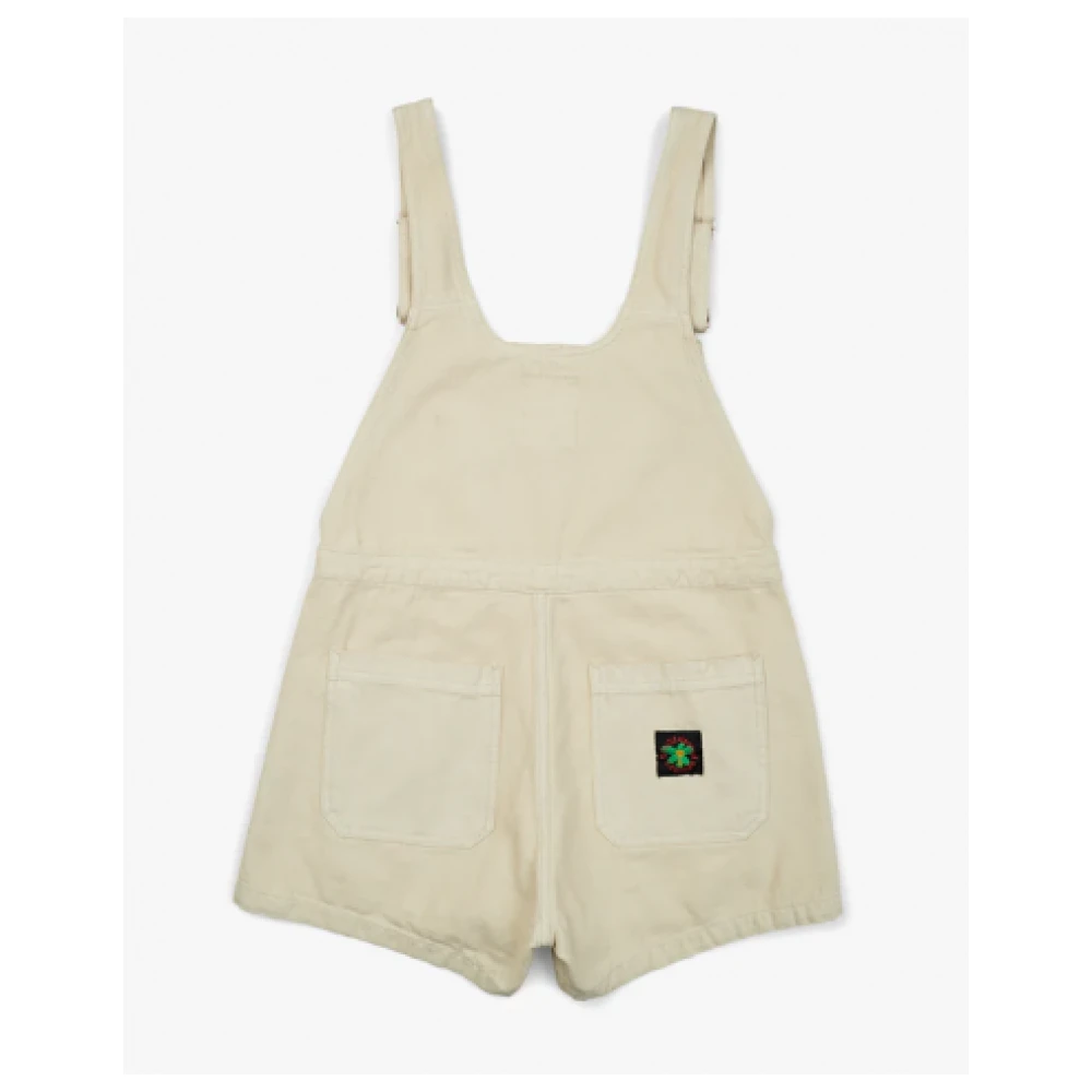 Deus Ex Machina Ruimvallende biologisch katoenen canvas tuinbroek Beige Dames