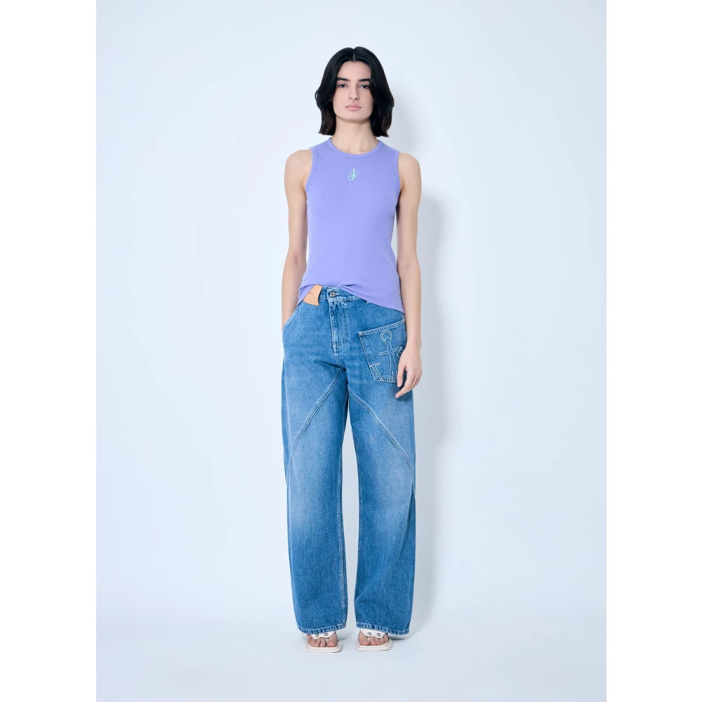 JW Anderson Anker Logo Tank Top Purple Dames
