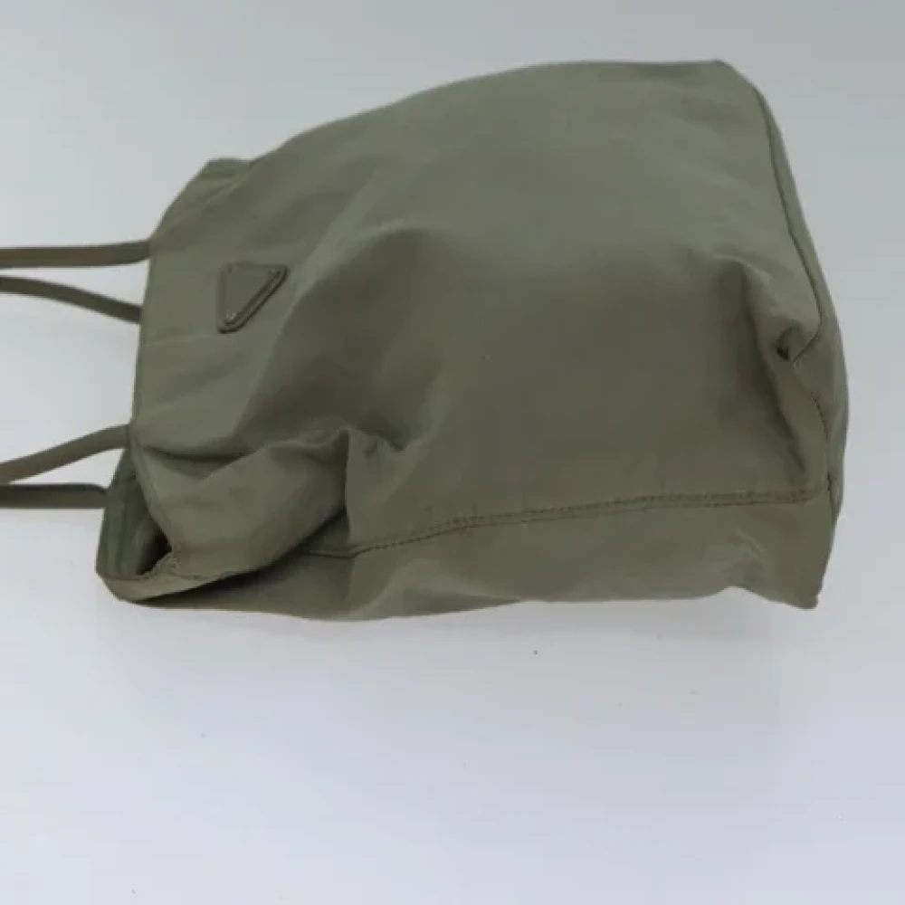 Prada Vintage Pre-owned Nylon totes Beige Dames