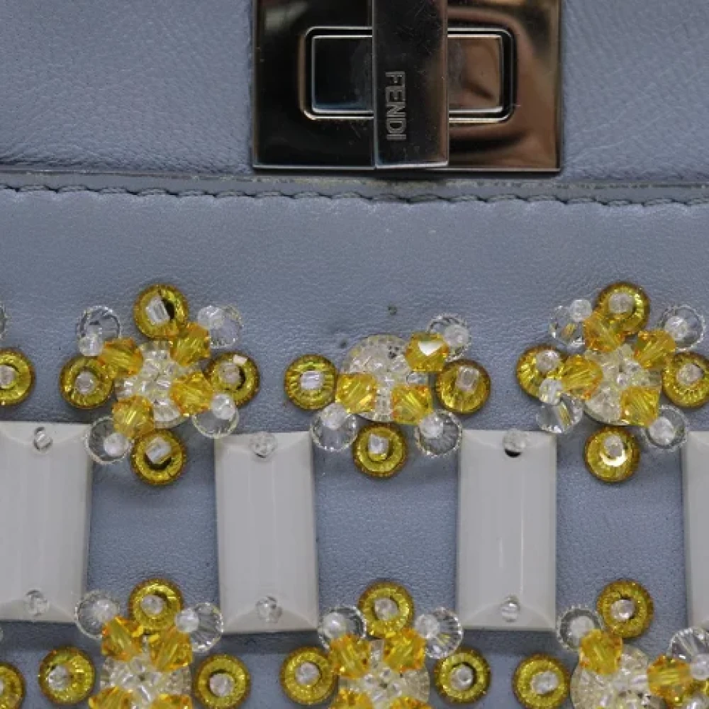 Fendi Vintage Pre-owned Leather fendi-bags Blue Dames