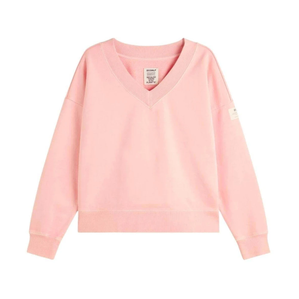 Ecoalf Burgundy Roda Sweatshirt Pink Dames