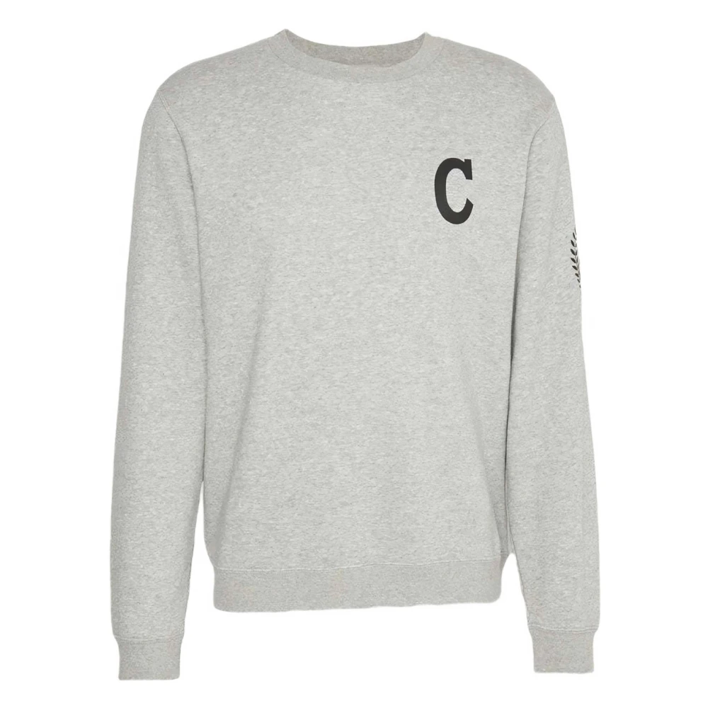 Converse Chuck Retro Graphic Crew Hoodie Gray Heren