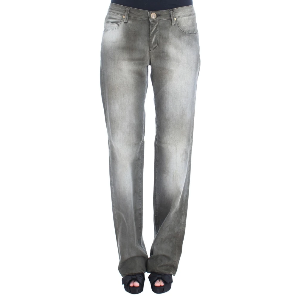 Ermanno Scervino Women's Gray Gorgeous Straight Jeans - Straight Fit Jeans - W26 - Jeans