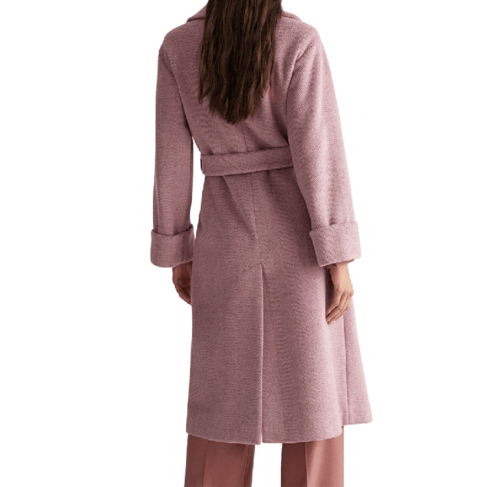 Liu Jo Roze Chevron Jas met Lurex Details Pink Dames