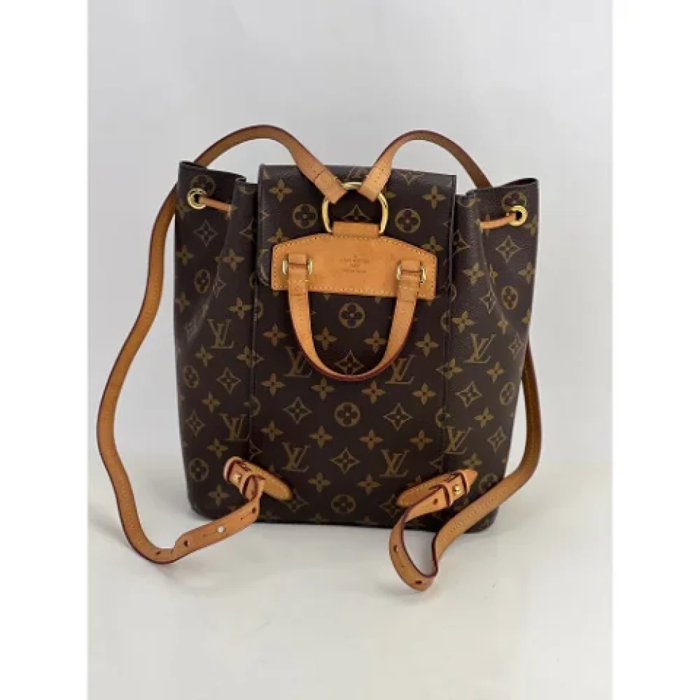 Louis Vuitton Vintage Pre-owned Canvas backpacks Yellow Dames
