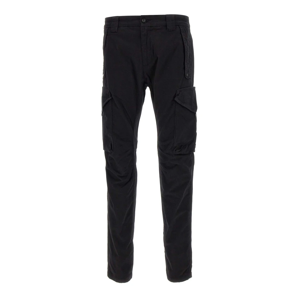 C.P. Company Zwarte Cargo Broek met Multipockets Black Heren